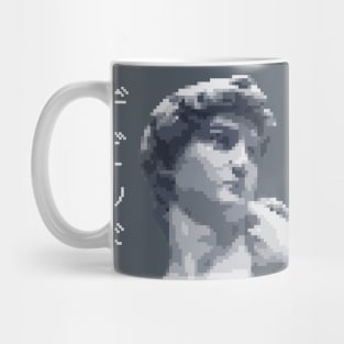 David Pixel Art (Grey) Mug